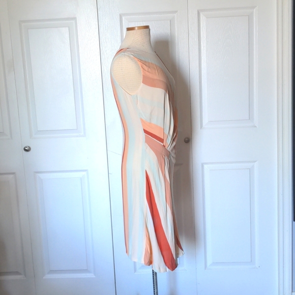 Striped Faux Wrap Dress by Sinequanone - Picture 2 of 8